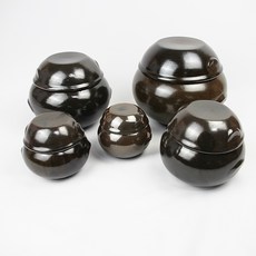 자배기 옹기항아리 3호(500g) 양념통 소금단지 옹기단지 양념단지, 1개