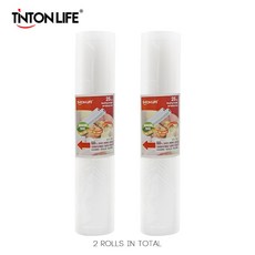 TINTON LIFE 25cm * 500cm 2 롤/세트 Sous Vide 및 Foodsaver 용 진공 실러 보관 가방 등급|sealer vacuum|sealer bagsvacuum bag sealer, 단일(A1), 1개(A1), 러시아(A1)