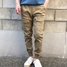 정품-카고 포켓조거팬츠 S~4XL/바지/면바지/카고바지/밴딩바지/스트레이
