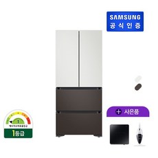 [티] 삼성 비스포크 김치플러스 냉장고 490L RQ48A94Y1AP, 코타 화이트