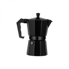 커피 메이커 및 냄비 스토브 탑 에스프레소 카페 브루잉용 모카 포트 카페테리아 6 컵, 6cup (300ML) Black, 1개