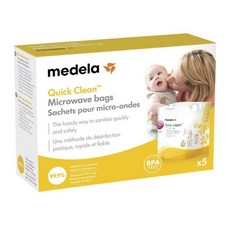 메델라 Medela 퀵 클린 전자레인지용 스팀백 5입