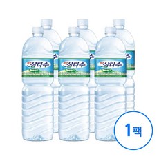 삼다수 생수 유라벨 2L 6병, 6개