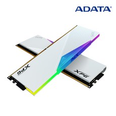 ADATA XPG DDR5-6000 CL30 LANCER RGB 화이트 패키지 (64GB(32Gx2)) RAM 데스트탑용 메모리, 2개