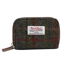 해리스 트위드 지퍼 지갑 카드 동전 지갑 Harris Tweed Zipped Wallet Card