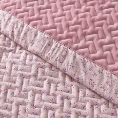 코스트코 썸니아 극세사 면 스프레드 - 싱글_ 핑크 Somnia Microfiber CottonSpread Singl_ Pink 플라워