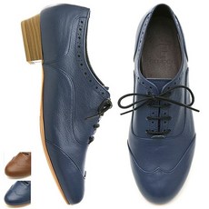 고세 Gby 여성 옥스포드 심플베이직펀칭 G0116499 블랙 브라운 블루 3cm