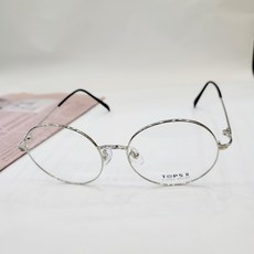 동그리 안경 남자 여자 안경테 메탈 실버 TOPS2 1552 52