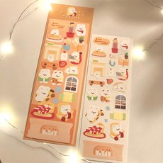 소리샘으로연결 모찌 집콕 씰스티커
