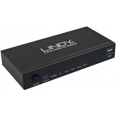 [독일직송] 린디 HDMI 4K 스플리터 4 포트 3D 2160p30 컴팩트 스플리터 최대 4개의 출력에 하나의 HDMI, 단일옵션