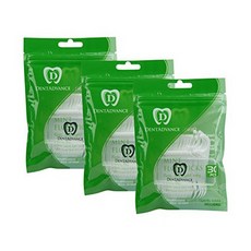 DentAdvance 민트 치실 픽스-프리미엄 앵글 손쉬운 등받이 치실 민트 맛 왁스 칠 90 캐럿 여행용 케이, Mint_3 Pack, Mint_3 Pack, 상세 설명 참조0