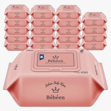 베베앙 시그니처 물티슈 캡형 100매 20팩, 20개