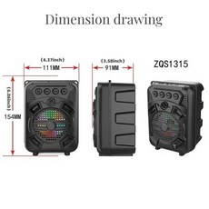 LDE 휴대용 무선 사운드 박스 충전식 USB TF 카드 라디오 플레이어 블루투스 파티 바베큐 가정 여행, 한개옵션0 - usb플레이어