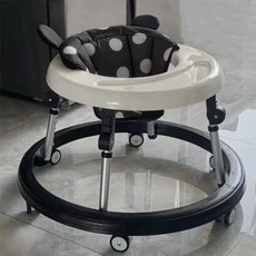 ZOKO 베이비워커 아기보행기 다기능 오다리방지 높이조절 보행기 걸음마, 4. 블랙 - 미키