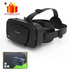 3D 스마트글라스 가상현실기기 vr안경 안경 헤드셋 가상 현실 장치 헬멧 렌즈 스마트 폰용 고글 휴대 전화 컨트롤러, With Box No Remote