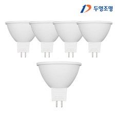 두영 LED MR16 12V 할로겐 대체, 5개, 6W 주광색