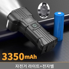 [자전거 라이트 전조등] LED 후레쉬 C타입 USB 충전식 생활방수 야간라이딩용, 1개, 블랙 1개, 블랙