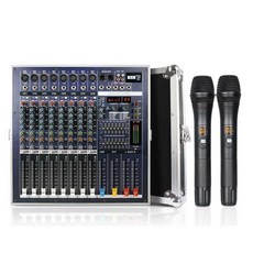 오디오 파워드 믹서 스피커 2400W 8채널 공연용 교회 야외 행사 앰프, 상세페이지 참고, 12채널 2800W 올인원