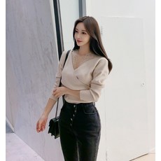 바비앤펌킨 스며든햇살 랩 니트