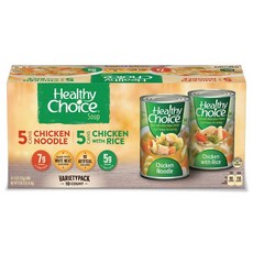 Healthy Choice Soup 미국 헬씨초이스 치킨누들 앤 치킨라이스 스프 통조림 15oz 425g 10개입