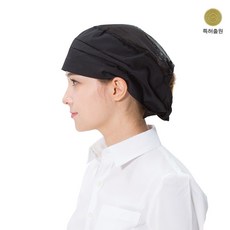 예경 망사두건 전체망사두건 두건, 1개, 망사두건/PO-0014/검정색