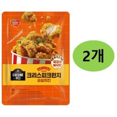 퀴진 인싸이드 크리스피크런치 순살치킨 370g x2개(무료배송), 2개