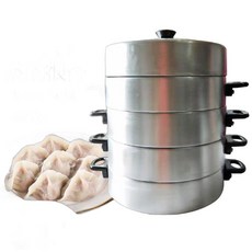찜통 만두 찜기 킹크랩 업소용 대게 가정용 호빵, 20cm, 한 쌍의 찜기 귀(액세서리).