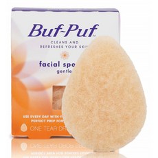 사우나 샤워 목욕용품 목욕 Buf-Puf 젠틀 페이셜 스폰지 피부과 전문의가 개발한 딥 다운 디트 & 메이크업 제거 재사용 가능 각질 제거 1 카운트