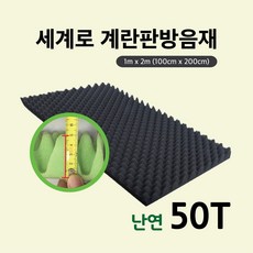 세계로 계란판50T 방음재 난연 접착 강아지 현관문 (1MX2M), 1개