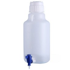 카미르 20L 양동이 꼭지 식염수 물병 PP 플라스틱 증류수 저그 실험실 탱크 알칼리 물통, 5리터 주둥이, 1개