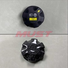 탄소 섬유 엔진 오일 필러 냉각수 라디에이터 병 확장 탱크 캡 BMW F32 F10 G11 G20 용, 01 다크 그레이, 1개