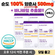  양춘사 양춘사 추출물 바나바잎 추출물 고순도 고함량 미얀마산 프리미엄 양춘사, 4박스, 30정 