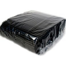 스트롱팩토리 개별포장 자바라빨대 검정 21cm 500개입, 5세트, 5세트, 500개