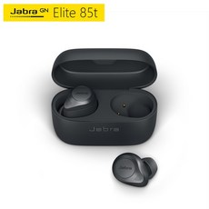 오리지널 Jabra Elite 85t 진정한 무선 블루투스 이어폰 스포츠 소음 감소 헤드셋 음악 게임 헤드폰 Ipx4, 01 Black