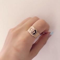 수아링 14k 두꺼운 반지