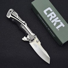 CRKT 5190 Folding Knife Outdoor Camping Portable Self-Defense a High Hardness Sharp Wilderness Survi, 01 Black