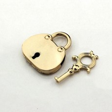세련된 금속 장식 잠금 팩 미니 복고풍 자물쇠 가방 가방 가방 키 잠금 키 DIY 하드웨어 액세서리, 01 Light gold, 라이트 골드, 1개