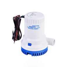 BriSunshine 7500 LPH 잠수정 빌지 펌프 12V 전기 자동 해양 워터 펌프(3cm 출구 포함) 보트 캐러밴 RV 연못 수영장 수족관 분수대, 1개
