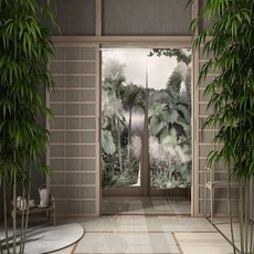 정글 출입구 커튼 열대 식물 숲 거실 침실 칸막이 주방 입구 문, 50) 4 80x150cm