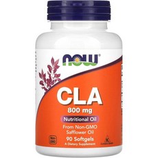 Now Foods CLA 800 mg 90 Softgels, 1개, 90정