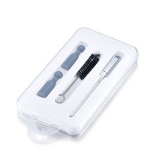 Iqos 가열 플레이트 청소 보호기 가열 플레이트 청소 및 파손 방지 실리콘 플러그 블레이드 브러시 세트, 단일옵션선택