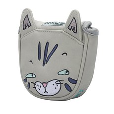 골프퍼터 헤드커버 센터 샤프트 Club Catoon 무료 배송용 자기폐쇄 Golf Clubs Ali Express, 01 Light Grey