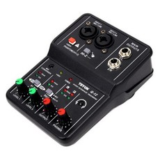 전문 오디오 사운드 카드 모니터 전자 기타 라이브 방송 녹음, TEYUN Q-12, 3) TEYUN Q-12, 1개