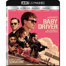 베이비 드라이버 4K Ultra HD + 블루레이 DVD UHD 미국발송