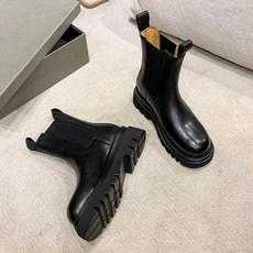 야구양말 mona동일한타입 일반양말 첼시부츠 BV워커 여성유니크한 진피 굽이얕은부츠 통굽 굴뚝, C02-블랙 블랙바탕 단목