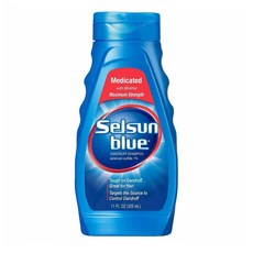 Selsun Blue 셀선 블루 Naturals Dandruff Medicated 내추럴 댄드러프 비듬샴푸 11oz(311g) 3팩, 1세트