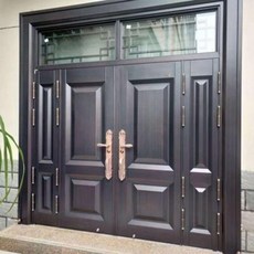 전원주택대문 맞춤 제작 아연합김대문 별장 문 양문 맞은편 여는 농촌입호대문 중문, 14 디자인은 14 참조