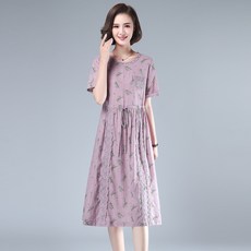 엄마 3040 세 드로스트링 여름옷 작은 키 중년 여성의류