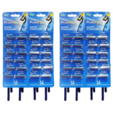 아베른 PEARLMAX 일회용 면도기 3층 칼날 블루, 24개입, 2개