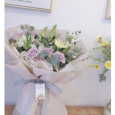 케이스 푸저우 조문화환꽃집 생화꽃 같은 도시 속달 로즈 수국조화꽃 빔 애인 38 여성의 날 여신 꽃선물, 보라색 만일